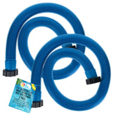 U.S. Pool Supply manguera frontal enrollada mostrando longitud y color azul para reemplazo