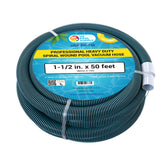 U.S. Pool Supply manguera frente mostrando longitud y acabado, durabilidad visible