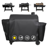 Utheer vista frontal ajustada a Parrilla Pit Boss PB1230, protección completa