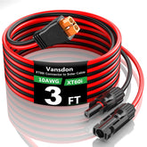 Vansdon conector XT60i frontal mostrando cierre seguro para conexión fiable