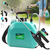 VAXMAY vista frontal del pulverizador verde con diseño compacto y beneficio portátil