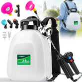 VAXMAY pulverizador frontal mostrando tanque y correas para comodidad