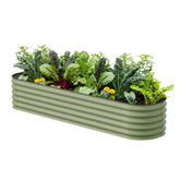 Vego Garden frontal armado 8x2ft mostrando diseño modular y ahorro de espacio