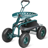 VEVOR vista frontal del carrito que muestra estabilidad y acceso rápido