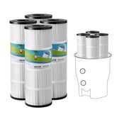 VEVOR pack frontal de 4 cartuchos compatible con Pentair, mejora filtración