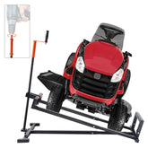 VEVOR elevador frontal mostrando base estable y carga segura