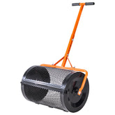 VEVOR esparcidor frontal mostrando capacidad y forma para trabajo eficiente