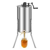 VEVOR extractor frontal mostrando el tambor de acero inoxidable y beneficio de higiene