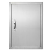 VEVOR puerta acceso frontal empotrada en acero inoxidable, estética y durabilidad