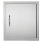 VEVOR puerta de acceso frontal mostrando acabado inoxidable y ajuste perfecto