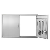 VEVOR puerta frontal empotrada en isla BBQ, aspecto profesional y duradero