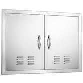 VEVOR puerta doble vista frontal resistente y estética para cocina exterior