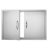 VEVOR puerta frontal de acero inoxidable, acabado resistente y aspecto profesional