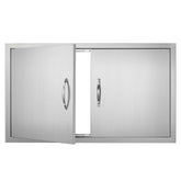 VEVOR puerta frontal de acero inoxidable, aspecto profesional y protección