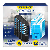 VEYOFLY dispositivo enchufable frontal mostrando diseño compacto y montaje fácil