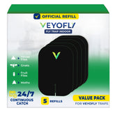 VEYOFLY paquete frontal de cinco recambios mostrando higiene y conveniencia