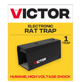 Victor trampa electrónica frontal mostrando diseño compacto y beneficio de discreción