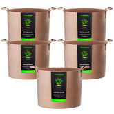 VIVOSUN vista frontal de la bolsa de cultivo mostrando forma y capacidad, facilita manejo