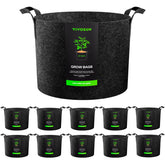VIVOSUN pack de 10 bolsas de cultivo 30 galones, práctico almacenamiento