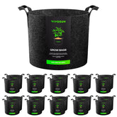VIVOSUN pack 20 macetas frontales muestra durabilidad