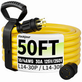 Vockjour vista frontal del conector L14-30, seguridad de bloqueo