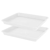 VUWEZ bandeja rectangular frontal mostrando acabado crema y protección