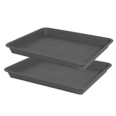 VUWEZ bandeja frontal rectangular mostrando tamaño y borde, protege superficies