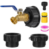 VYH adaptador IBC frontal mostrando el conjunto y ajuste seguro