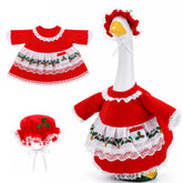 Watayo ganso visto frontal mostrando el vestido festivo y atractivo