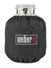Weber funda frontal para tanque 20 lb protegiendo contra clima