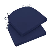 Wellsin cojines pack de 2 vista frontal, comodidad resistente al exterior