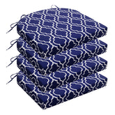 Wellsin cojín frontal pack mostrando diseño trellis navy y ajuste estético