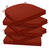Wellsin vista frontal del set de 6 cojines brick red, cómodo y decorativo