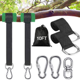 Werflyto frontal del paquete mostrando correas 10FT y accesorios, seguridad inmediata