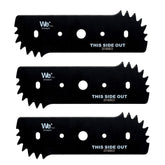 WETOOLPLUS pack frontal de tres cuchillas mostrando encaje y durabilidad
