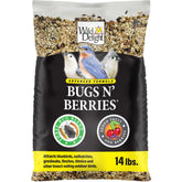 Wild Delight bolsa frontal mostrando el diseño y peso de 14 lb para compras informadas