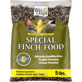 Wild Delight bolsa frontal 5 lb mostrando mezcla premium y beneficio atracción