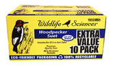 Wildlife Sciences pastel de sebo frontal con etiqueta clara y beneficio de atracción de aves