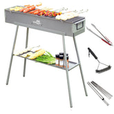 WILLBBQ vista frontal robusta para asados móviles