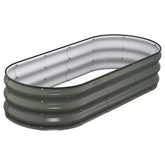 Winpull vista frontal del macetero oval resistente y elegante