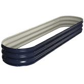 Winpull frontal de la jardinera ovalada mostrando espacio de cultivo y durabilidad