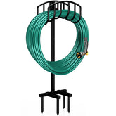 Winpull vista frontal del soporte de manguera mostrando estabilidad
