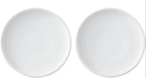 Woiida plato cerámica frontal blanco mate mostrando diseño y protección