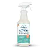 Wondercide botella frente mostrando etiqueta y beneficio control natural