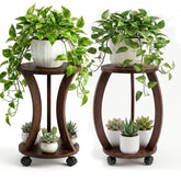 WooOrganix soporte frontal doble mostrando macetas y estilo natural