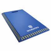 WORKPRO colchoneta frontal mostrando tamaño y color azul para protección