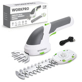 WORKPRO vista frontal del cortapasto portátil con diseño 2 en 1 fácil usar