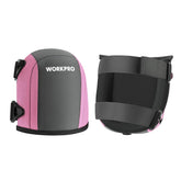 WORKPRO rodilleras frontal empaque mostrando diseño y beneficio protector