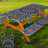 Wrakus vista frontal de la funda para mesa ajustada protegiendo superficie