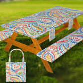 Wrakus vista frontal de la funda de mesa ajustada mostrando protección completa